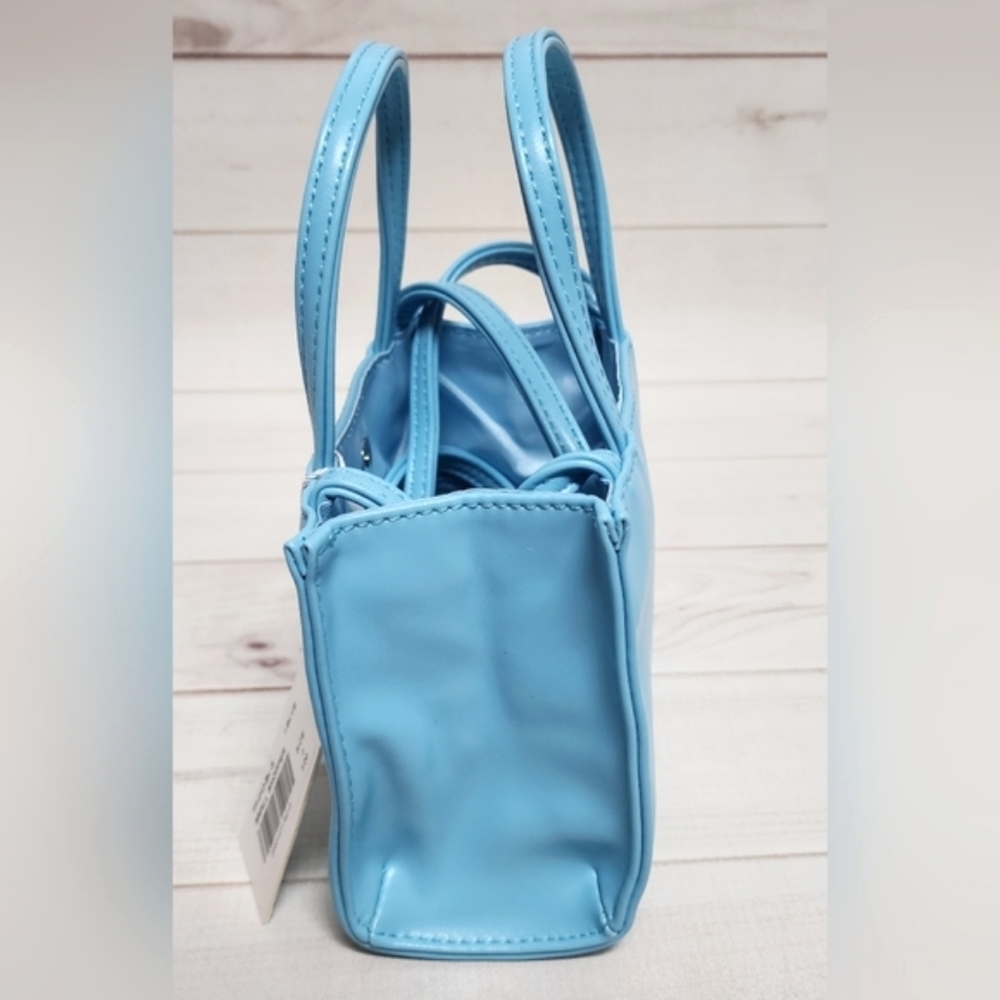 NWT Faux Luxury Vegan Leather Small Crossbody Shopping Bag - Picture 10 of 15